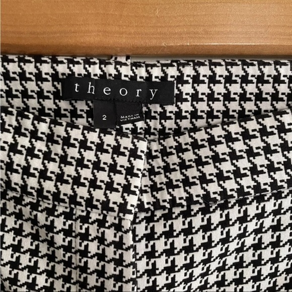 Theory Houndstooth Treeca Cl Winhall Pants 2 XS - Picture 9 of 9